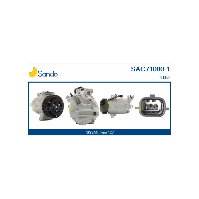 Compresseur, climatisation SANDO SAC71080.1
