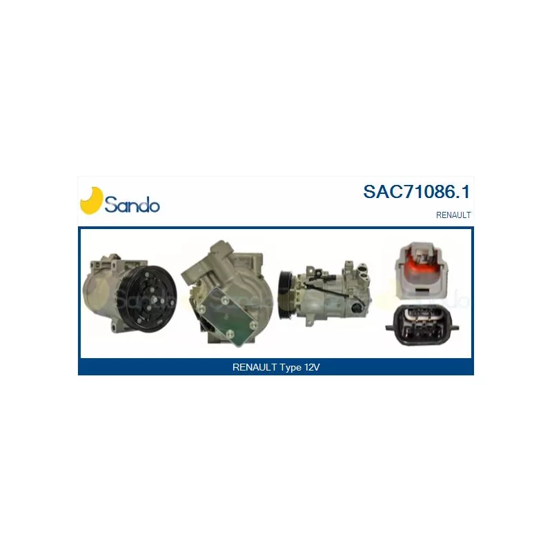 Compresseur, climatisation SANDO SAC71086.1