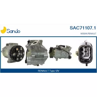 Compresseur, climatisation SANDO SAC71107.1