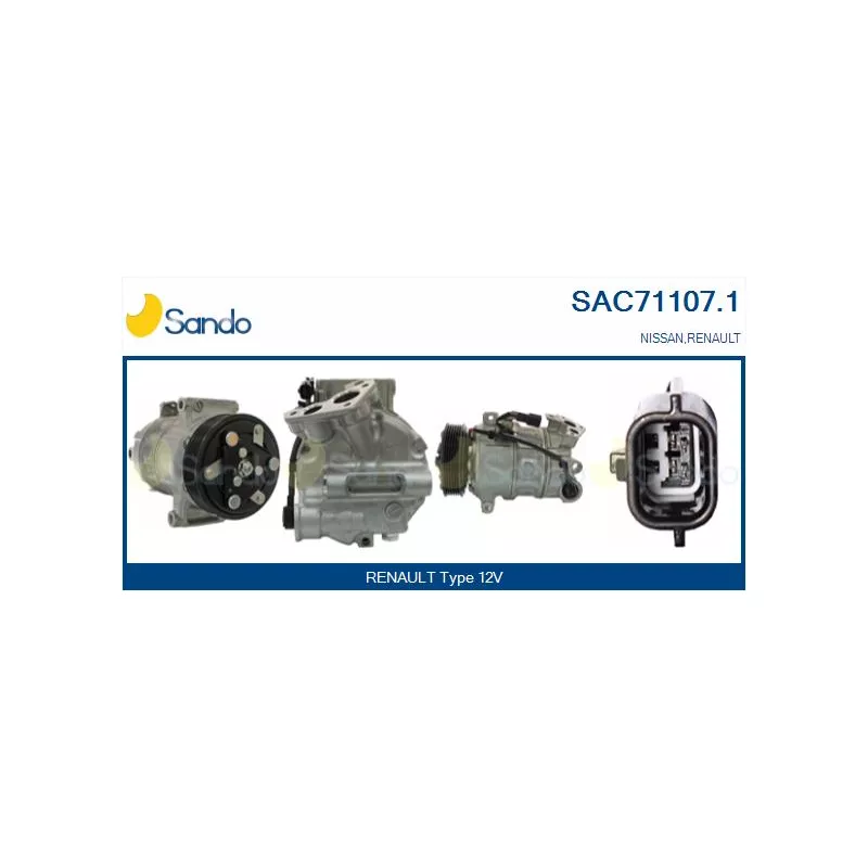Compresseur, climatisation SANDO SAC71107.1