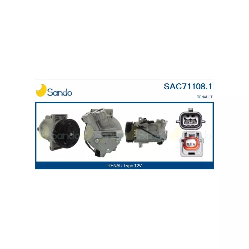 Compresseur, climatisation SANDO SAC71108.1
