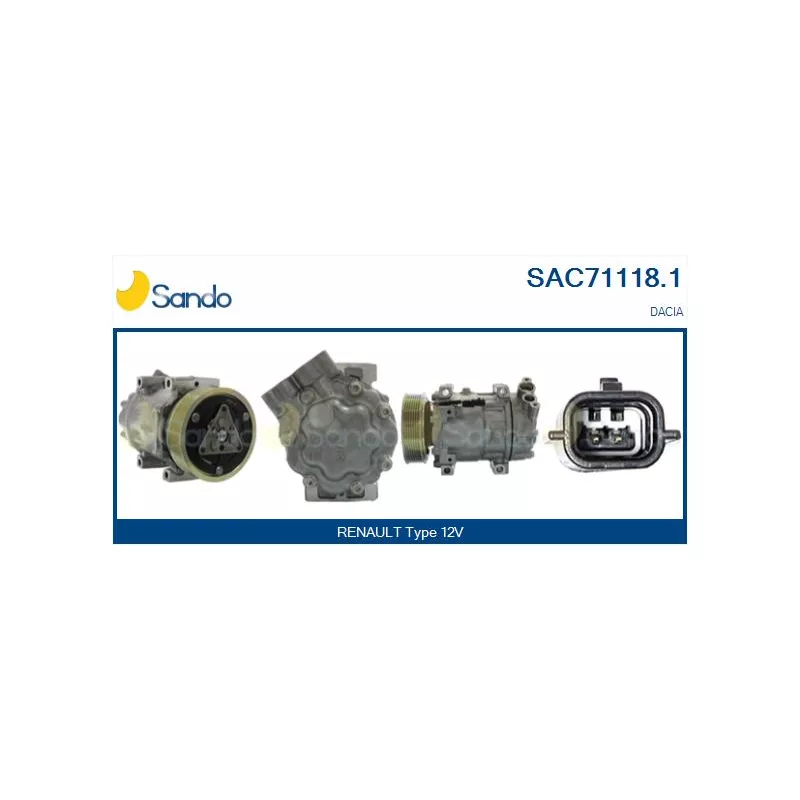 Compresseur, climatisation SANDO SAC71118.1