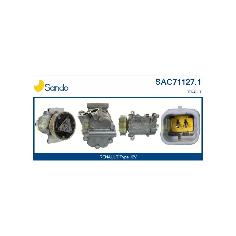 Compresseur, climatisation SANDO SAC71127.1