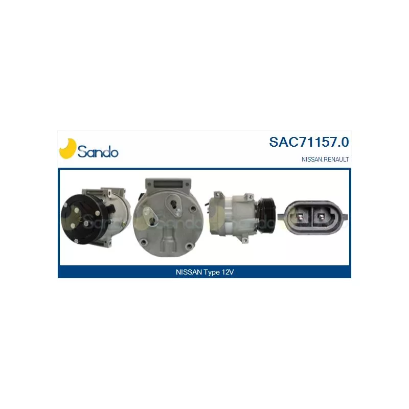 Compresseur, climatisation SANDO SAC71157.0