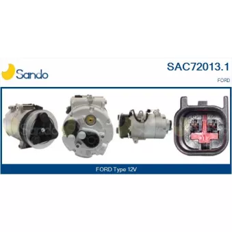 Compresseur, climatisation SANDO SAC72013.1