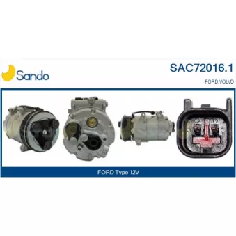 Compresseur, climatisation SANDO SAC72016.1