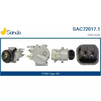 Compresseur, climatisation SANDO SAC72017.1