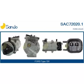 Compresseur, climatisation SANDO SAC72020.1