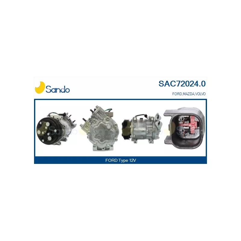 Compresseur, climatisation SANDO SAC72024.0