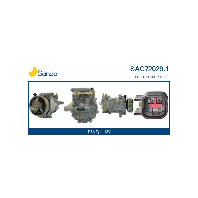 Compresseur, climatisation SANDO SAC72029.1