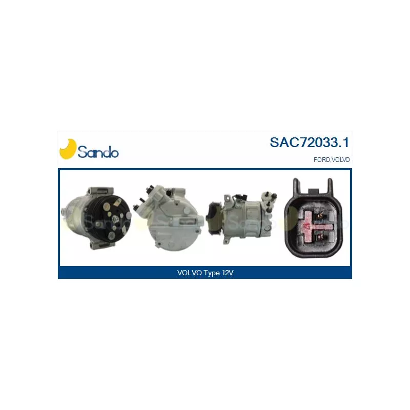 Compresseur, climatisation SANDO SAC72033.1