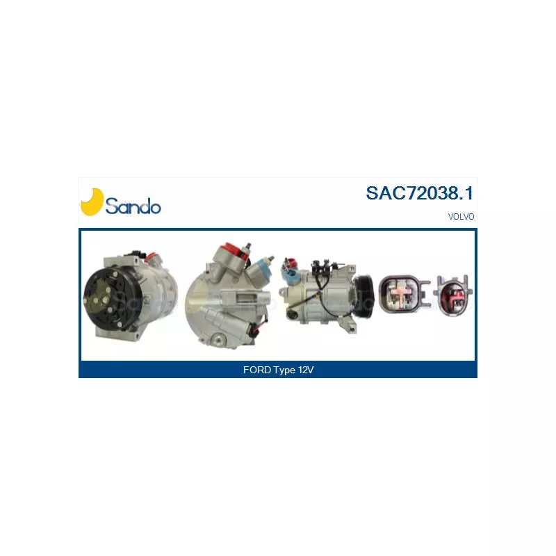 Compresseur, climatisation SANDO SAC72038.1