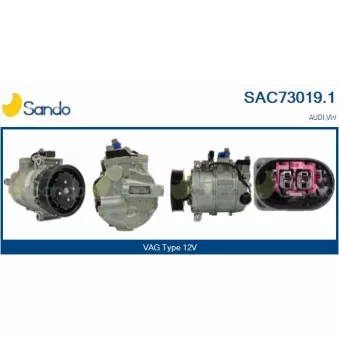 Compresseur, climatisation SANDO SAC73019.1
