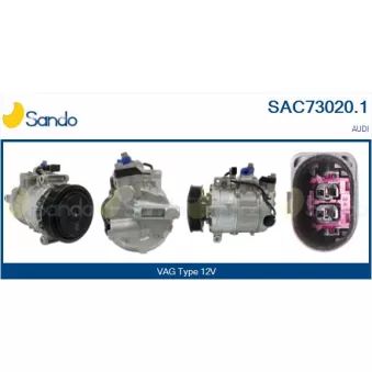 Compresseur, climatisation SANDO SAC73020.1