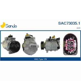 Compresseur, climatisation SANDO SAC73035.1