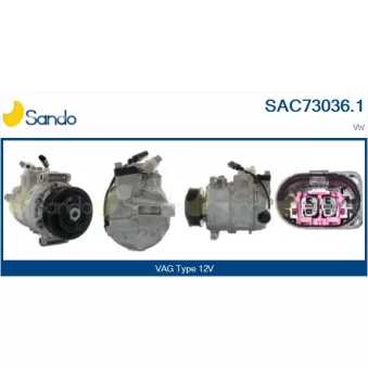 Compresseur, climatisation SANDO SAC73036.1