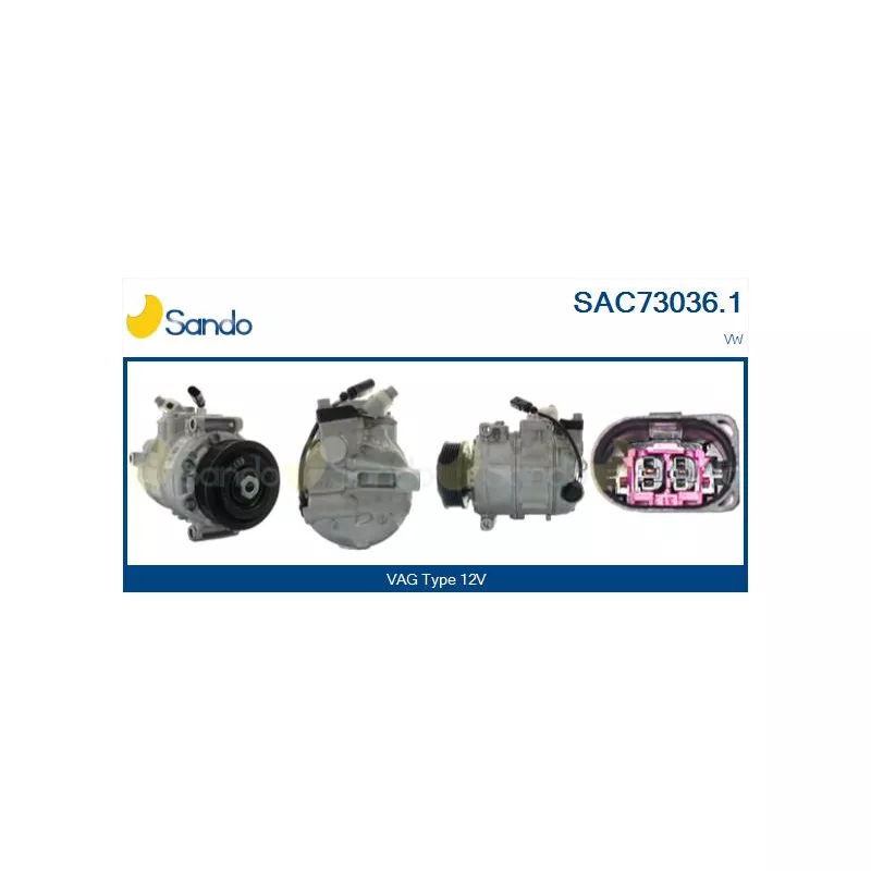 Compresseur, climatisation SANDO SAC73036.1