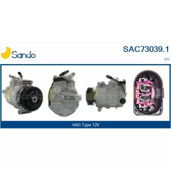 Compresseur, climatisation SANDO SAC73039.1
