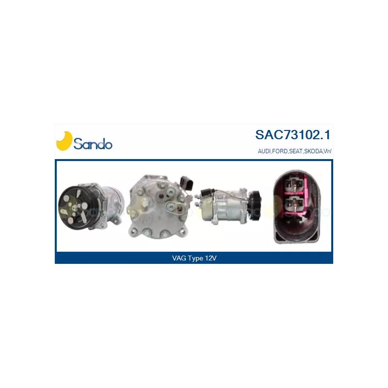 Compresseur, climatisation SANDO SAC73102.1