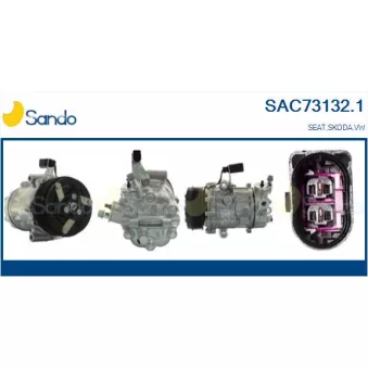 Compresseur, climatisation SANDO SAC73132.1
