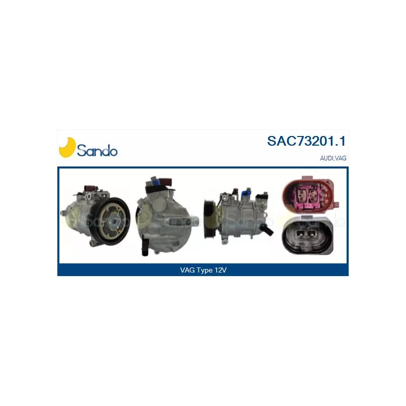 Compresseur, climatisation SANDO SAC73201.1
