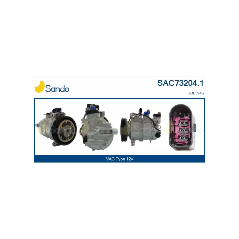 Compresseur, climatisation SANDO SAC73204.1