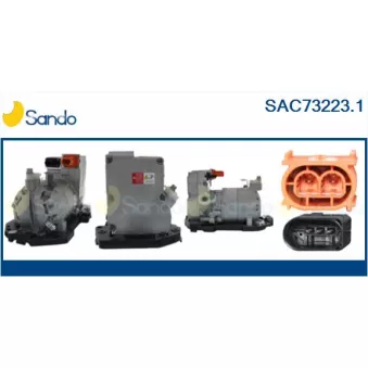 Compresseur, climatisation SANDO SAC73223.1