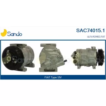 Compresseur, climatisation SANDO SAC74015.1