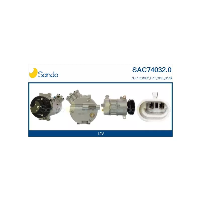 Compresseur, climatisation SANDO SAC74032.0