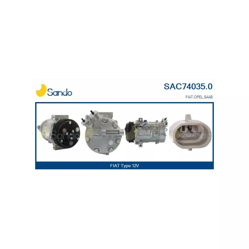 Compresseur, climatisation SANDO SAC74035.0
