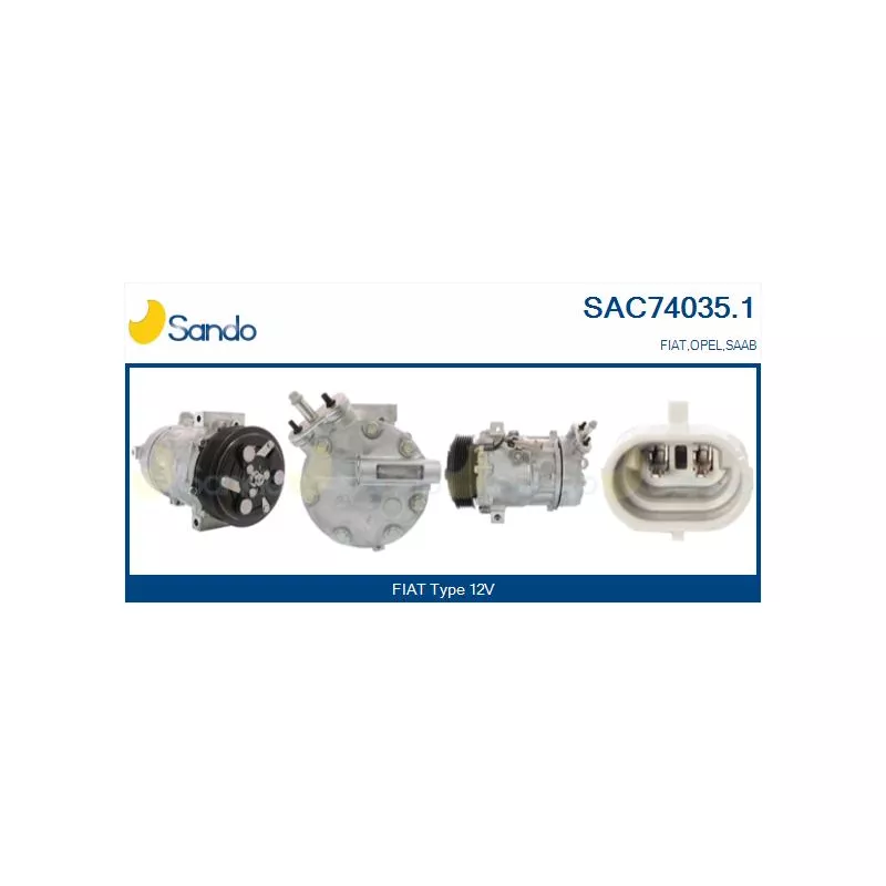 Compresseur, climatisation SANDO SAC74035.1