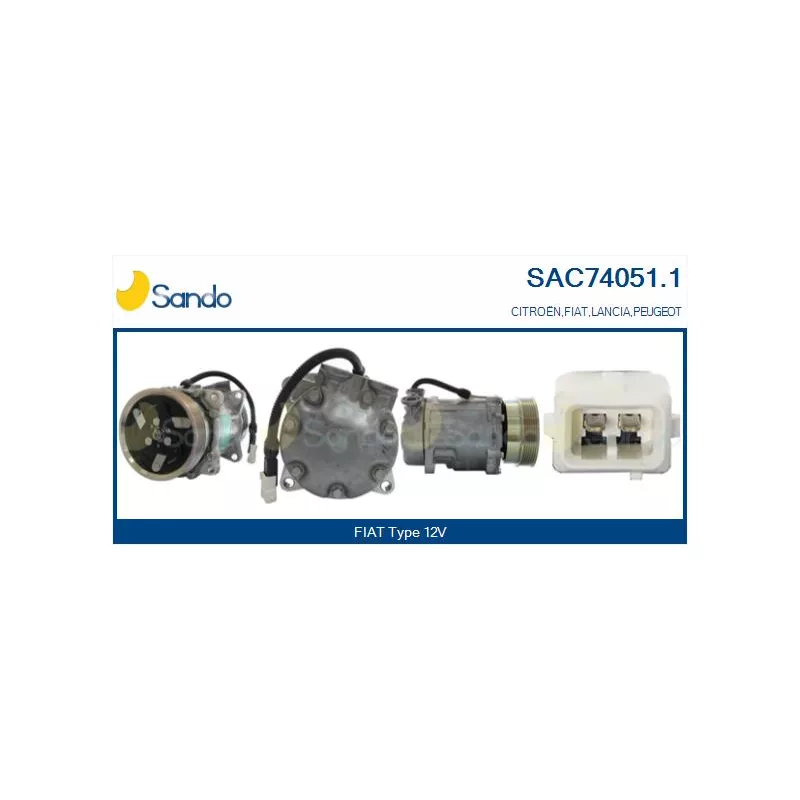 Compresseur, climatisation SANDO SAC74051.1