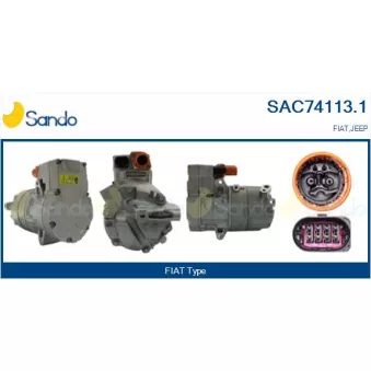 Compresseur, climatisation SANDO SAC74113.1