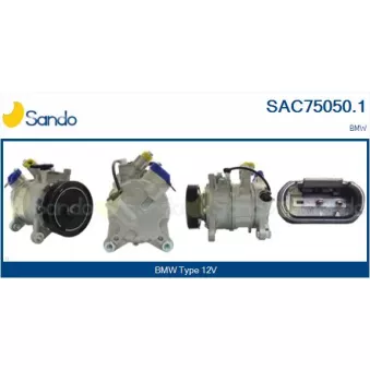 Compresseur, climatisation SANDO SAC75050.1
