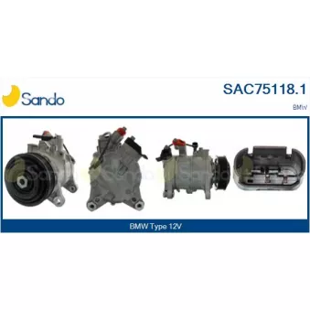 Compresseur, climatisation SANDO SAC75118.1