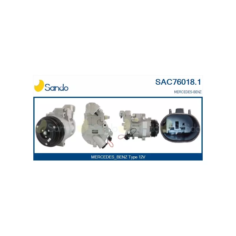Compresseur, climatisation SANDO SAC76018.1