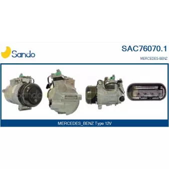Compresseur, climatisation SANDO SAC76070.1