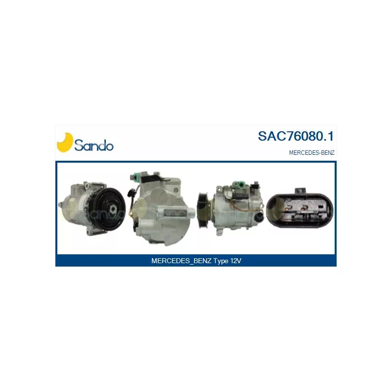 Compresseur, climatisation SANDO SAC76080.1