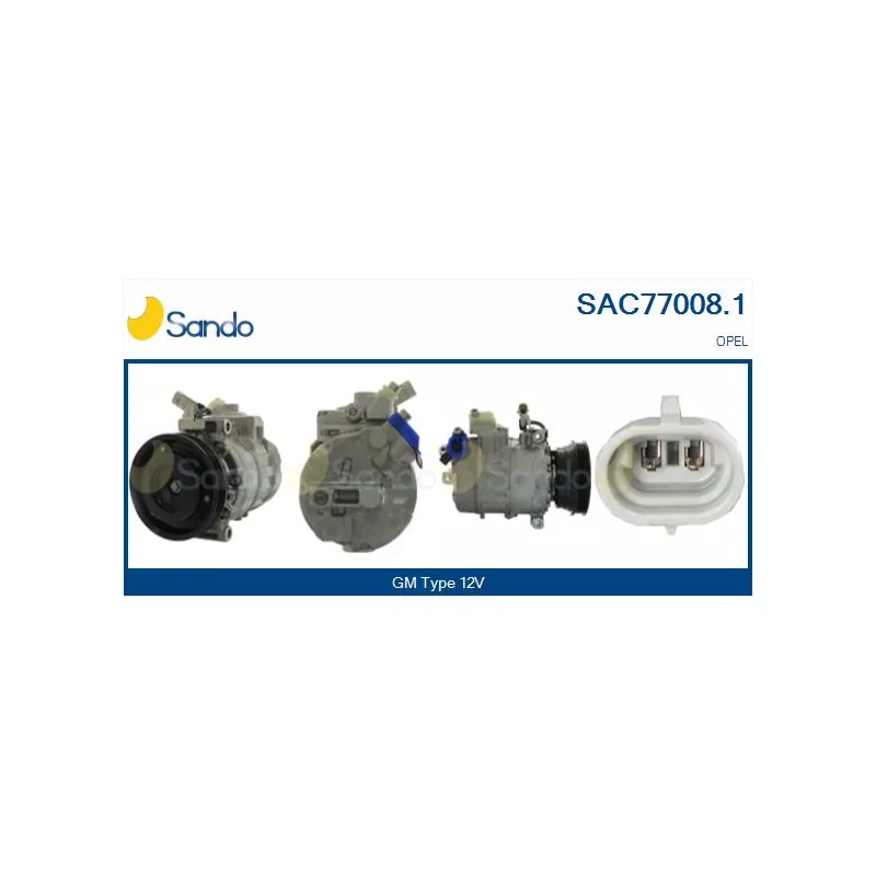 Compresseur, climatisation SANDO SAC77008.1