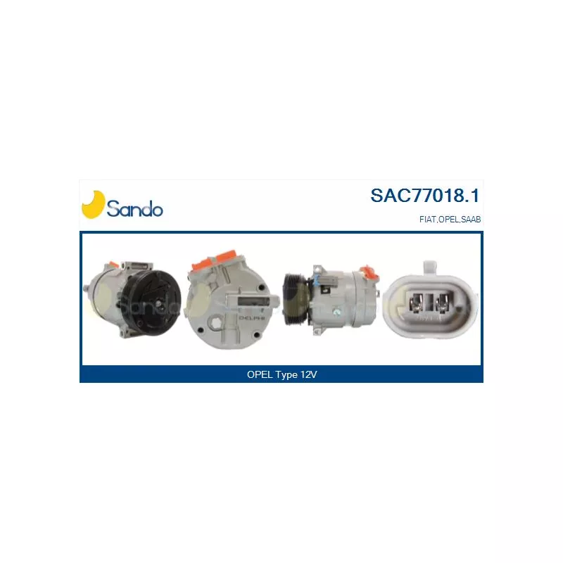 Compresseur, climatisation SANDO SAC77018.1