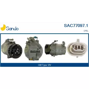 Compresseur, climatisation SANDO SAC77097.1