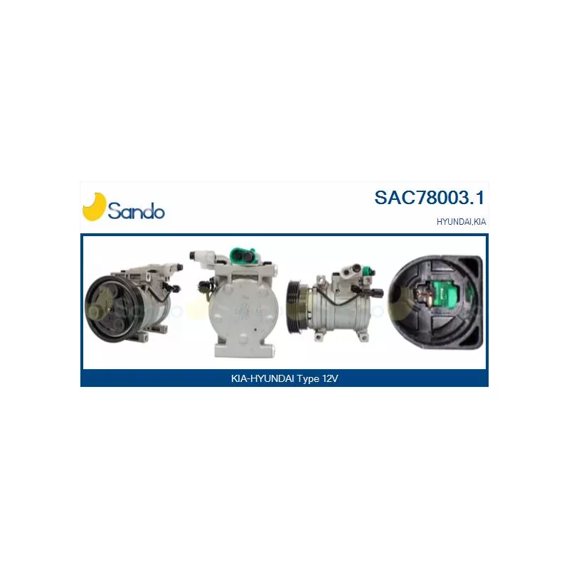 Compresseur, climatisation SANDO SAC78003.1