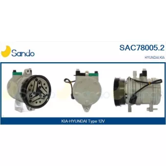 Compresseur, climatisation SANDO SAC78005.2