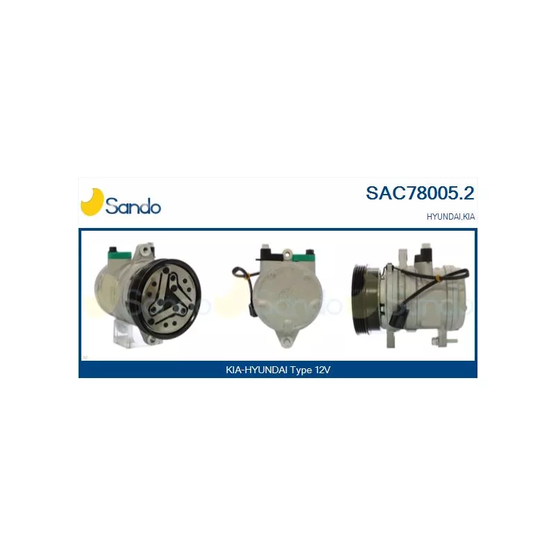 Compresseur, climatisation SANDO SAC78005.2