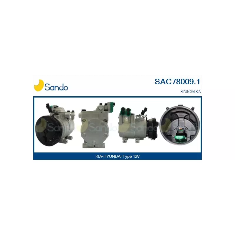 Compresseur, climatisation SANDO SAC78009.1