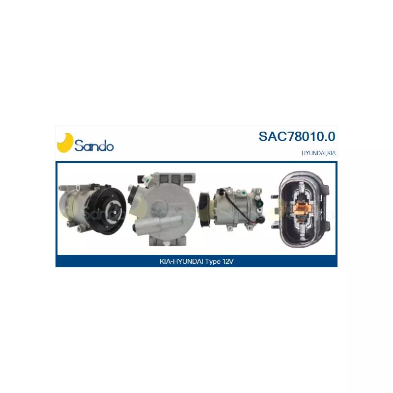 Compresseur, climatisation SANDO SAC78010.0
