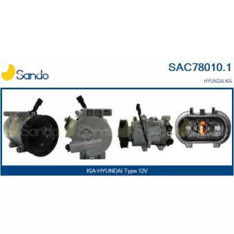 Compresseur, climatisation SANDO SAC78010.1