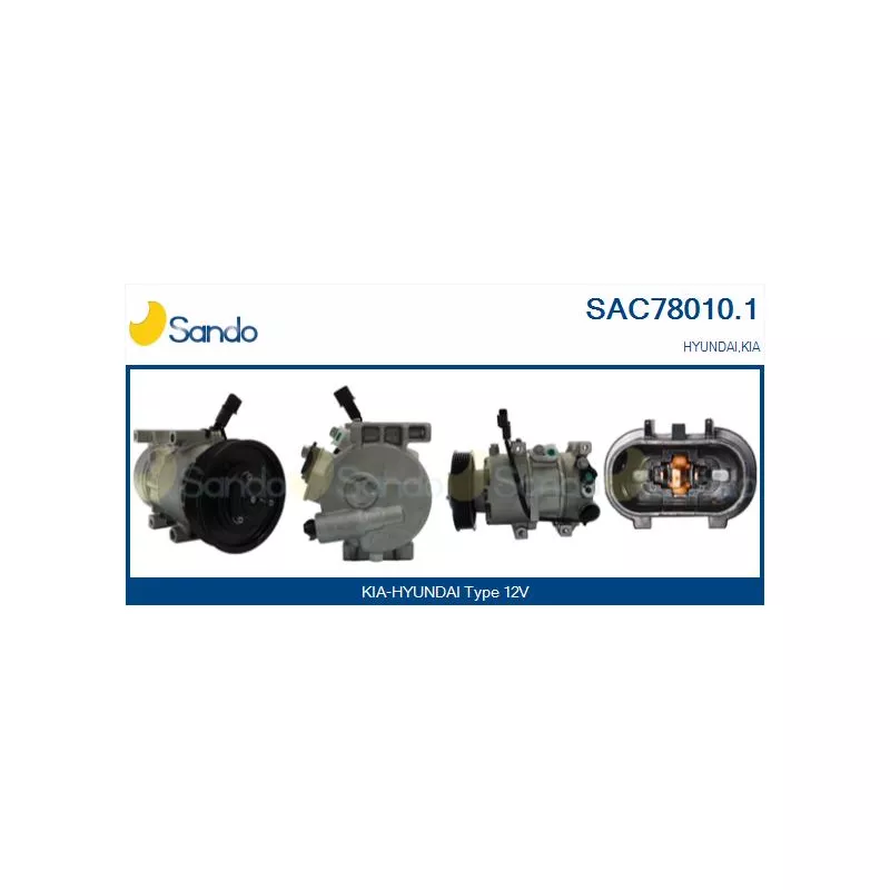 Compresseur, climatisation SANDO SAC78010.1