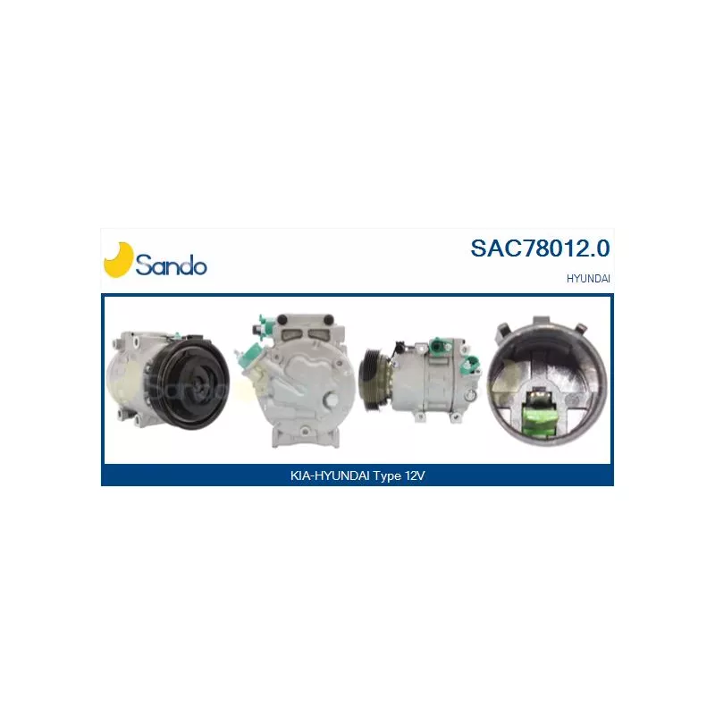 Compresseur, climatisation SANDO SAC78012.0