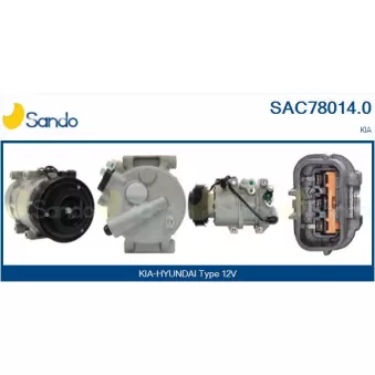 Compresseur, climatisation SANDO SAC78014.0